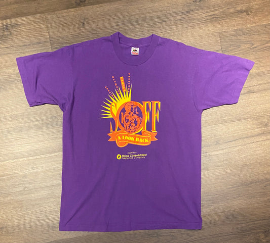 SOFF Special Olympics Family Festival Illinois Graphic Tee | Size XL | Vintage 1990s Single Stitch Purple T-Shirt | Free Shipping to USA |