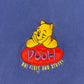 Winnie The Pooh Oh! Fluff And Stuff! Embroidered Graphic Tee | Size XL | Vintage 1990s Cartoon Blue T-Shirt | Free Shipping to USA |