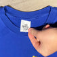 Winnie The Pooh Oh! Fluff And Stuff! Embroidered Graphic Tee | Size XL | Vintage 1990s Cartoon Blue T-Shirt | Free Shipping to USA |