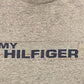 Tommy Hilfiger Spell Out Graphic Tee | Size Large | Vintage 2000s Branded Grey T-Shirt |
