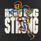 Go Hard, Play Big, Strong Football Graphic Tee | Size XL | Vintage 1990s Single Stitch Football Black T-Shirt |