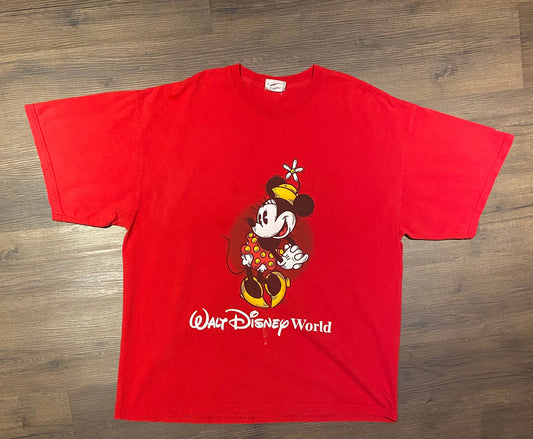 Walt Disney World Minnie Mouse Graphic Tee | Size XL | Vintage 2000s Cartoon Walt Disney Red T-Shirt | Free Shipping to USA |