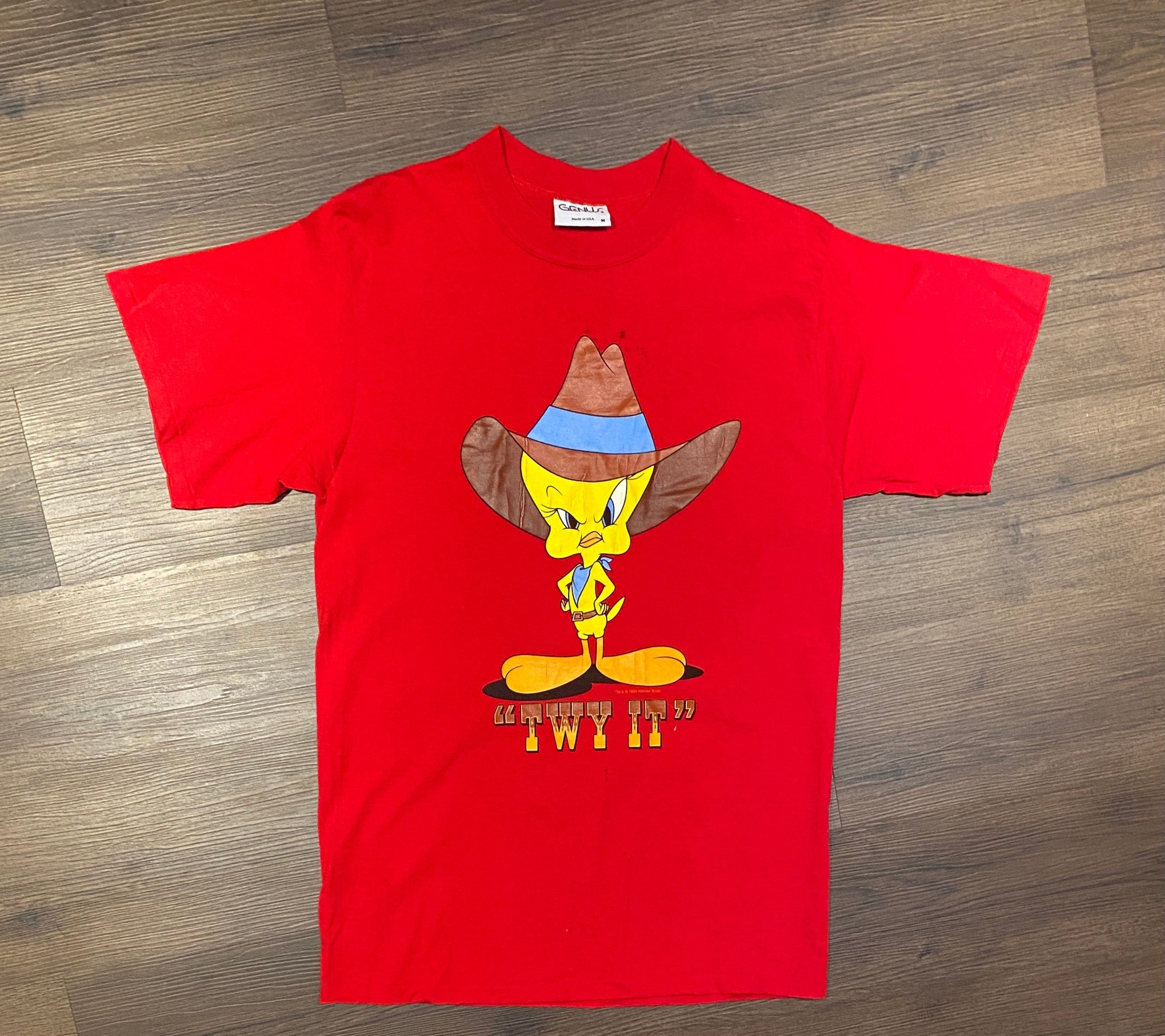 Tweety Bird Twy It! Graphic Tee | Size Medium | Vintage 1990s