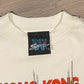 Hong Kong England 1997 Graphic Tee | Size Large | Vintage 1990s Single Stitch China White T-Shirt  |