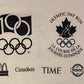 Olympic Day Run In Support Of Canada's Olympic Team Graphic Tee | Size XL | Vintage 1990s White Single Stitch T-Shirt |Free Shipping to USA|