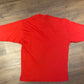 Hugo Boss Embroidered Graphic Tee | Size Large | Vintage 1990s Retro Red Branded T-Shirt | Made in Hong Kong | Free Shipping to USA |