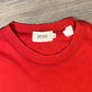 Hugo Boss Embroidered Graphic Tee | Size Large | Vintage 1990s Retro Red Branded T-Shirt | Made in Hong Kong | Free Shipping to USA |
