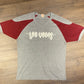 Las Vegas Graphic Tee | Size Large | Vintage 1980s Single Stitch Grey T-Shirt | Collegiate Pacific Made in USA | Free Shipping to USA |