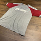 Las Vegas Graphic Tee | Size Large | Vintage 1980s Single Stitch Grey T-Shirt | Collegiate Pacific Made in USA | Free Shipping to USA |