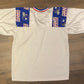 New York Giants Shoulder Logo Football Jersey | Size Large | Vintage 1990s White NFL Football Jersey | Free Shipping to USA |