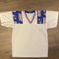New York Giants Shoulder Logo Football Jersey | Size Large | Vintage 1990s White NFL Football Jersey | Free Shipping to USA |