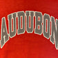 Audubon Spell Out Graphic Crewneck | Size XL | Vintage 1990s Grey & Red Sweater | Made in USA | Free Shipping to USA |