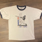 Disney's Epcot World Showcase Baseball Graphic Tee | Size Large | Vintage 2000s White T-Shirt | True USA Baseball | Free Shipping to USA |