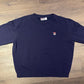 FILA Embroidered Crewneck | Size X-Large | Vintage 1990s Branded Patch Blue Sweater | Free Shipping to USA |