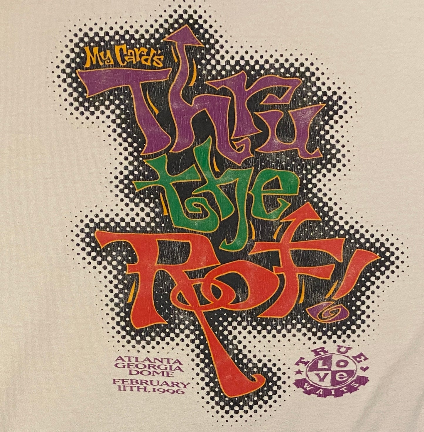 Thru The Roof! True Love Waits Graphic Tee | Size XL | Vintage 1990s Christian Music Single Stitch White T-Shirt | Free Shipping to USA |