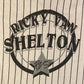 Ricky Van Shelton Pinstripe Graphic Baseball Jersey | Size XL | Vintage 1990s Country Music Black & Grey T-Shirt | Free Shipping to USA|