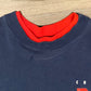 Nike Cross Training Graphic Tee | Size Medium | Vintage 1990s Nike Branded Red & Blue Layered T-Shirt | Free Shipping to USA |