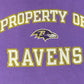 Property Of Baltimore Ravens Graphic Tee | Size XL | Vintage 2000s Reebok Branded NFL Football Purple T-Shirt | Free Shipping to USA|