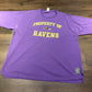 Property Of Baltimore Ravens Graphic Tee | Size XL | Vintage 2000s Reebok Branded NFL Football Purple T-Shirt | Free Shipping to USA|