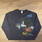 Mickey Mouse Graphic Crewneck | Size XXL | Vintage 1990s Blue Cartoon Promotional Sweater | Free Shipping to USA |