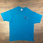 Adidas Basketball Graphic Tee | Size XL | Vintage 1990s Retro Single Stitch Adidas Green Teal T-Shirt | Made in USA | Free Shipping to USA |