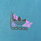 Adidas Basketball Graphic Tee | Size XL | Vintage 1990s Retro Single Stitch Adidas Green Teal T-Shirt | Made in USA | Free Shipping to USA |