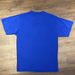 Mickey Mouse Embroidered Graphic Tee | Size Large | Vintage 2000s Cartoon Blue T-Shirt | Mickey Unlimited Neck Tag | Free Shipping to USA |