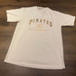 Pittsburgh Pirates Embroidered Graphic Tee | Size Large | Vintage 2000s White MLB Baseball T-Shirt | Free Shipping to USA |