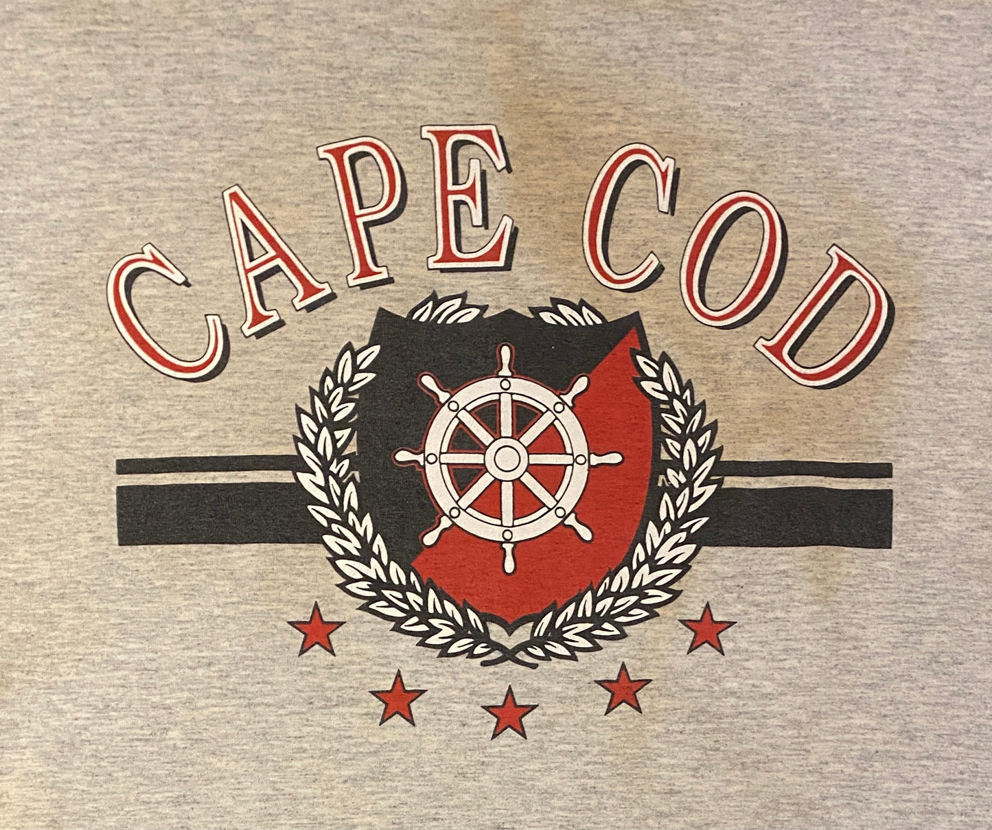 Cape Cod Sailing Graphic Tee | Size XL | Vintage 1990s Tourist Single Stitch Grey T-Shirt | Made in USA | Free Shipping to USA |