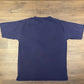 Adidas Small Spell Out Logo Embroidered Graphic Tee | Size Large | Vintage 1990s Adidas Blue T-Shirt | Made in USA | Free Shipping to USA |