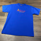 Mickey Mouse Embroidered Graphic Tee | Size Large | Vintage 2000s Cartoon Blue T-Shirt | Mickey Unlimited Neck Tag | Free Shipping to USA |