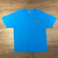 ESPN Sports Figures Graphic Tee | Size XL | Vintage 2000s Sports Television Blue T-Shirt | Hanes Beefy Tag | Free Shipping to USA |