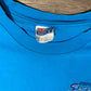 ESPN Sports Figures Graphic Tee | Size XL | Vintage 2000s Sports Television Blue T-Shirt | Hanes Beefy Tag | Free Shipping to USA |