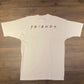 Friends Television Sitcom Graphic Tee | Size XL | Vintage 1990s Television Comedy Single Stitch White T-Shirt | Free Shipping to USA |