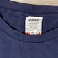 Adidas Small Spell Out Logo Embroidered Graphic Tee | Size Large | Vintage 1990s Adidas Blue T-Shirt | Made in USA | Free Shipping to USA |