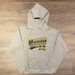 University of Michigan Wolverines Graphic Hoodie | Size Small | Vintage 1990s College Football Grey Sweatshirt | Free Shipping to USA |