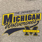 University of Michigan Wolverines Graphic Hoodie | Size Small | Vintage 1990s College Football Grey Sweatshirt | Free Shipping to USA |