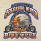 Laughlin Colorado River Bike Week Graphic Tee | Size XL | Vintage 2000s Biker White T-Shirt |