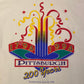 Pittsburgh 200 Year Anniversary Graphic Tee | Size XL | Vintage 1990s Single Stitch White T-Shirt | Made in USA |
