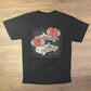 Clausen Derby Crew Racing Team Graphic Tee | Size Large | Vintage 2000s Promotional Racing Black T-Shirt |