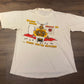 Where Moose Really Go When You're Hunting Graphic Tee | Size Large | Vintage 1990s Funny Hunting White T-Shirt |