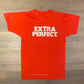 Enjoy Calvert Extra & Coke Graphic Tee | Size Small | Vintage 1990s Single Stitch Promotional Red T-Shirt | Free Shipping to USA|