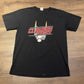 Clausen Derby Crew Racing Team Graphic Tee | Size Large | Vintage 2000s Promotional Racing Black T-Shirt |