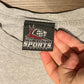 All-American Baseball Graphic Tee | Size XXL | Vintage 2000s Grey T-Shirt | Disney's Wide World of Sports Complex |