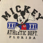 Mickey Mouse Athletic Dept. Florida Graphic Tee | Size Large | Vintage 2000s Disney Graphic Tank Top White T-Shirt | Free Shipping to USA |