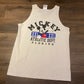 Mickey Mouse Athletic Dept. Florida Graphic Tee | Size Large | Vintage 2000s Disney Graphic Tank Top White T-Shirt | Free Shipping to USA |