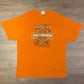 Harley Davidson Orlando, Florida Graphic Tee | Size XL | Vintage 2000s Retro Biker Motorcycle Orange T-Shirt | Free Shipping to USA |