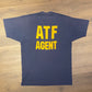 Bureau of Alcohol, Tobacco, Firearms and Explosives Graphic Tee | Size Large |Vintage 1990s Single Stitch Blue T-Shirt|Free Shipping to USA|