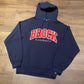 Brock University Embroidered Graphic Hoodie | Size Small | Vintage 2000s Russell College Blue Sweatshirt | Free Shipping to USA |
