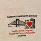 Washington Heights-Inwood Healthy Heart Program Graphic Tee | Size Large | Vintage 1980s Single Stitch White T-Shirt |Free Shipping to USA|